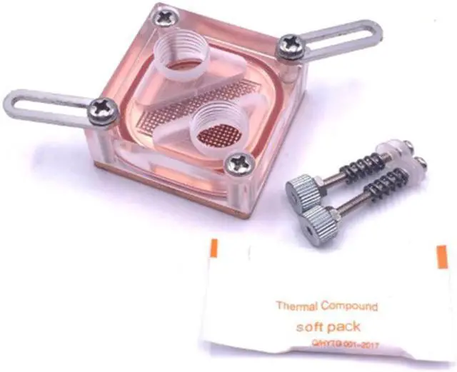 Main image of Bridge Water Cooling Head,Computer Water Cooling Acrylic General Northbridge Cooling Head for Computer CPU Block