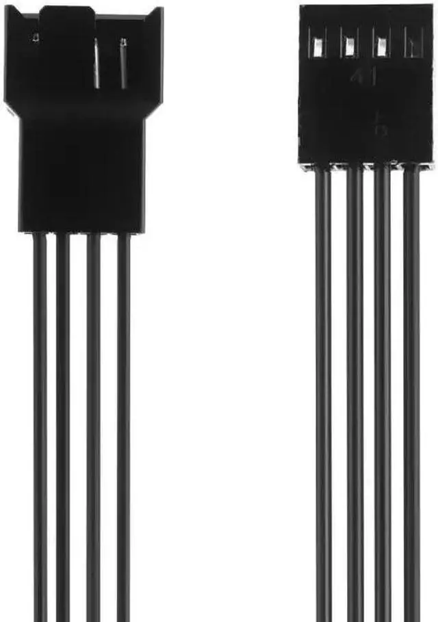 Alt view image 4 of 5 - 25cm Computer Motherboard 4Pin Female To PWM Fan 4Pin Male Power Extension Cable Cord Wire PC Cooler Parts Accessary