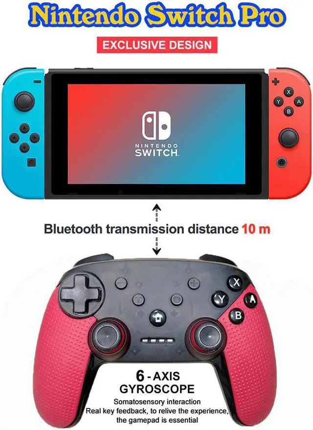Alt view image 4 of 5 - Wireless Switch Controller Bluetooth NS Gamepad Joystick With NFC For Switch Game Machine