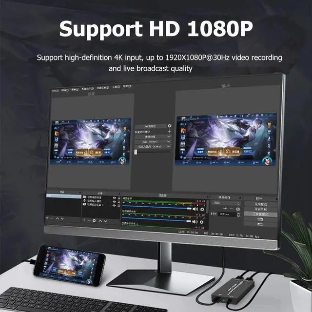 Main image of 4K to USB 3.0 Video Capture Card Loop Out for Live Streaming Game Recording Video Tuner Card Recorder Box HD Video