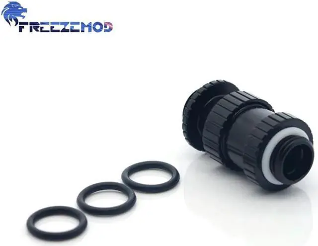 Alt view image 3 of 4 - Retractable 22-31mm Extender Double Male Adapter Adjustable Male-Male Extension Fitting G1/4 Thread Water Cooler Mod