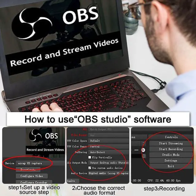Alt view image 5 of 5 - 4K 60HZ 1080P 60FPS Loop Out  to USB 3.0 Video Capture Card Grabber For XBOX PS4 Game TV Box Recording Camera Live Streaming