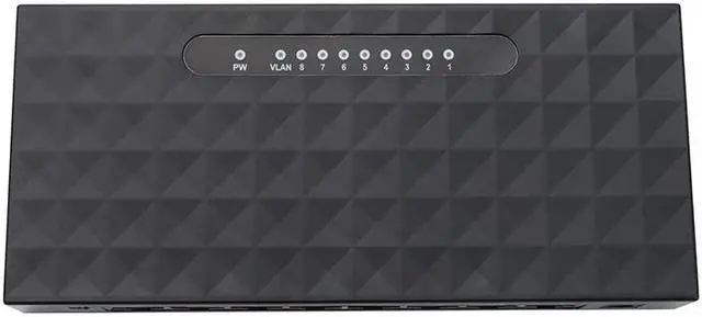 Alt view image 5 of 5 - Ethernet Network Switch 8 Port Gigabit Switch Hub 10/100/1000Mbps Base Support Full Half Duplex EU/US Plug
