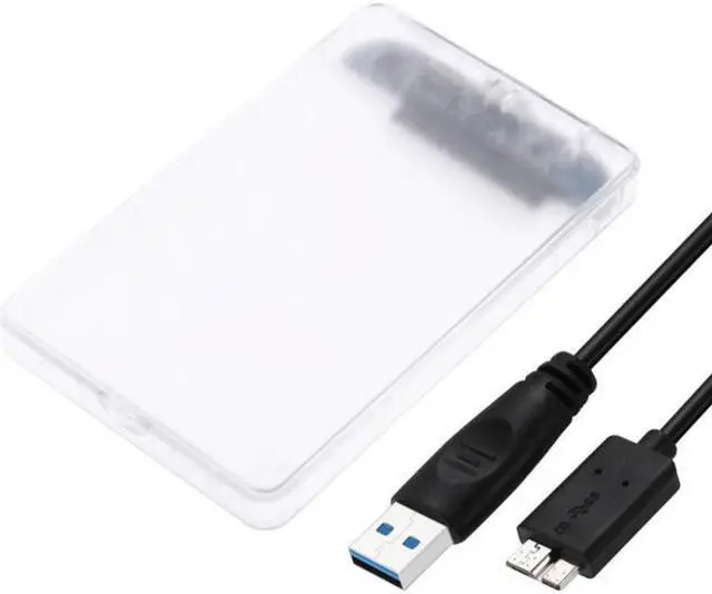 Alt view image 3 of 5 - 2.5 Inch HDD Enclosure Serial Port SATA SSD HDD Hard Drive Case  USB3.0 Support Transparent Mobile External HDD Case