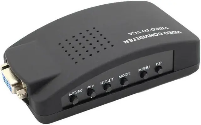 Alt view image 3 of 5 - AV to VGA converter VGA+S-video Composite RCA in to VGA out for PC to TV