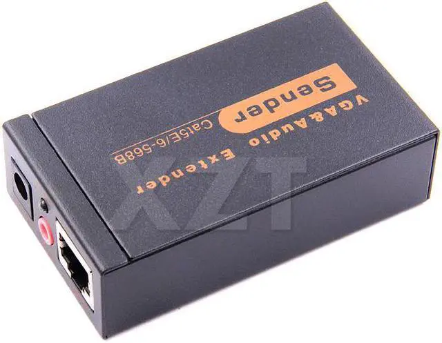 Alt view image 3 of 4 - 2019 Newest Arrival 100M 328ft VGA Video Audio Extender Over Single RJ45 CAT5e/6 1080P Extension adpater Lightning protection