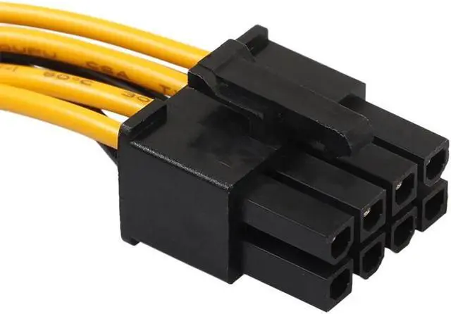 Alt view image 3 of 5 - Dual 15 Pin SATA Male to PCIe 8Pin(6+2) Male Power supply Adapter Cable High Quality 18AWG wire for Graphics Video Card