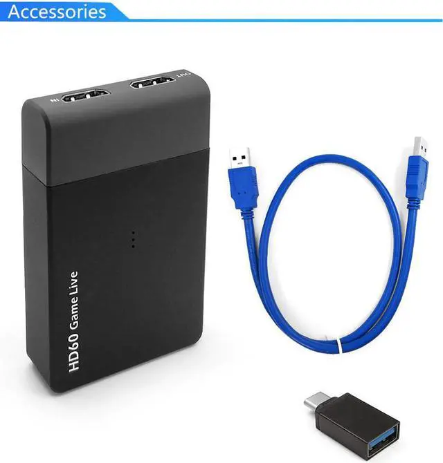 Alt view image 5 of 5 - USB 3.0 HD Video Capture 4K 1080P Game Live Streaming Video Converter Support 4K Video Input MIC IN for XBOX One PS4