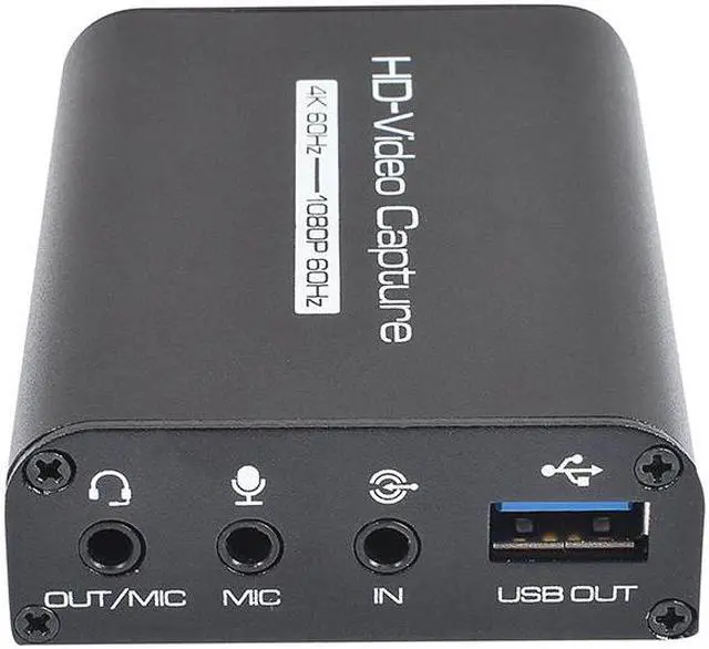 Alt view image 2 of 5 - 4K 60Hz  Video Capture Card  To USB 3.0 Video Capture Board Game Record Live Streaming Broadcast Mic In Audio Out