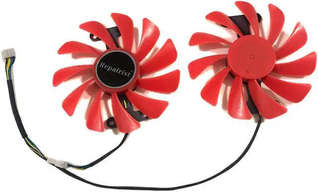 Alt view image 2 of 5 - 2pcs/set Video Cards GTX1080 GPU Alternative Cooler Fan For gainward GTX 1080 gtx1080Ti Graphics Card Cooling