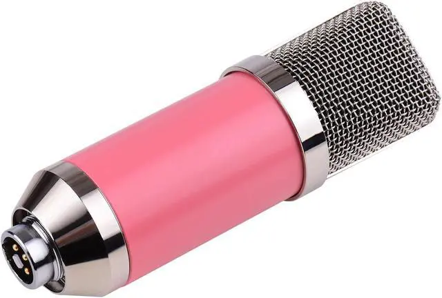 Alt view image 4 of 5 - Studio Condenser Microphone Kit with External Sound Card Mic Windscreen Shock Mount Arm Stand Mounting Clamp