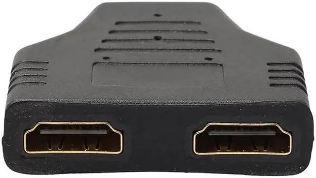 Alt view image 5 of 5 - New 1080P HDMI Port Male to 2 Female 1 In 2 Out Splitter Cable Adapter Converter