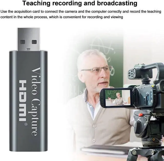 Alt view image 5 of 5 - Components Loop Out Audio Aluminium Alloy  Video  Card Broadcasting Teaching Live Streaming Grabber HD 1080P