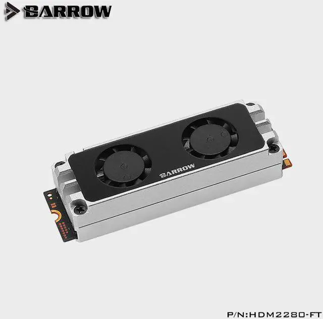 Alt view image 4 of 5 - 2280 22110 PCIE SATA support multi specification M.2 Hard Disk Dual Fan Heat Sink Cooling radiator HDM2280-FT