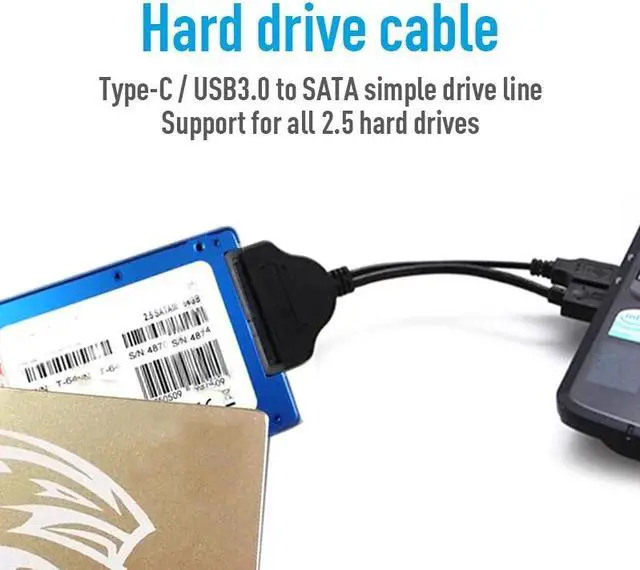 Alt view image 5 of 5 - USB 3.0 To Sata Adapter Converter Cable USB3.0 Cable Converter Sata To Usb Rj45 Connector Male Member Sata Usb