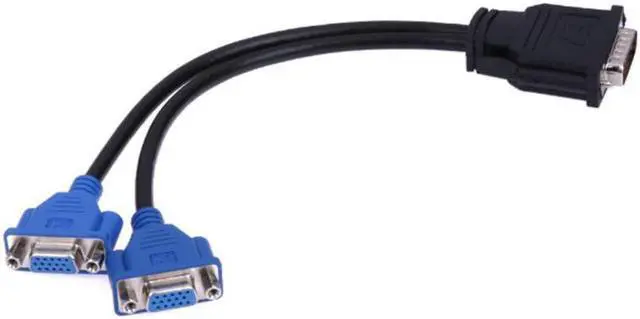 Alt view image 4 of 5 - 1 x 60 way Wholesale Y Splitter DMS-59 to Dual 15 pin VGA Cable Molex Display Adapter 59 pin LFH - male