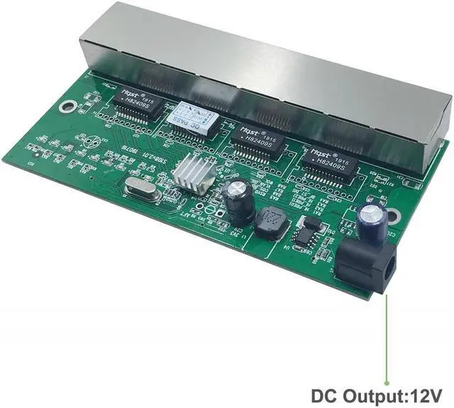 Alt view image 3 of 5 - solution 8 reverse switch pcb board  8 port 10/100M Ethernet reverse poe switch product upgrade