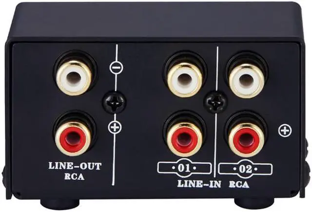 Alt view image 3 of 5 - 2 in 1 Out or 1 in 2 Out o Source Signal Selector, Switcher, Speaker, o Source, Switcher, RCA Interface, Lossess
