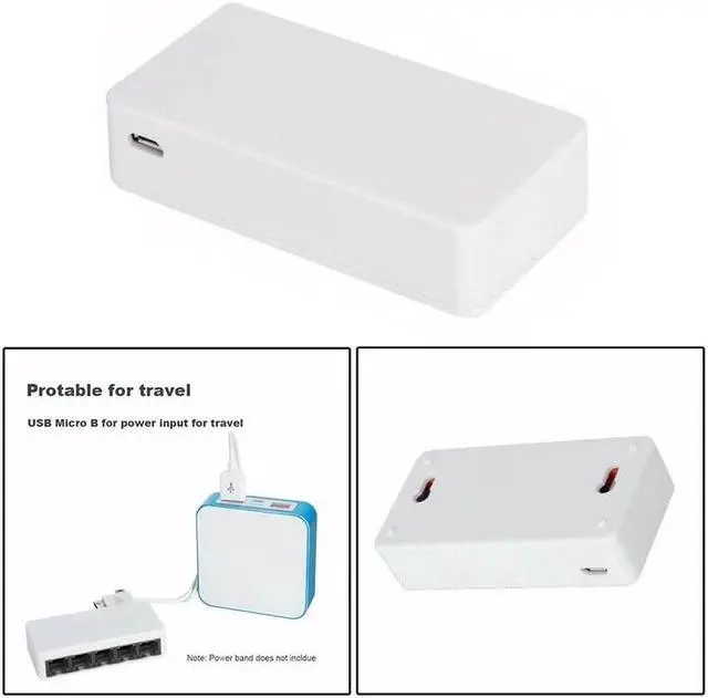 Alt view image 4 of 5 - 5 Ports Mini Ethernet RJ45 10/100Mbps Network Switch Hub Portable Travel Lan Hub for PC PS4  NS Switch