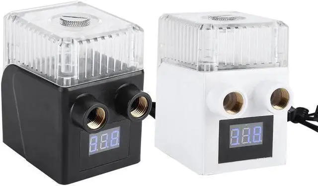Alt view image 2 of 5 - Integrated Water Tank Pump Ceramic Bearing 200L/H Flow Three-phase PC Temperature Display Water Cooling Pump