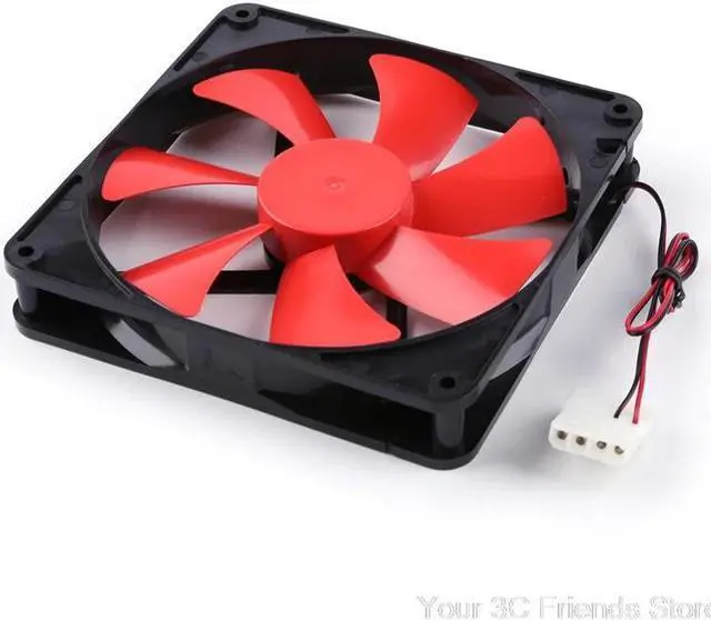 Alt view image 5 of 5 - (4 Pin 140mm)/(120mm 0.2A 2Pin) Connector Cooling Fan for Computer Box CPU Cooler Radiator