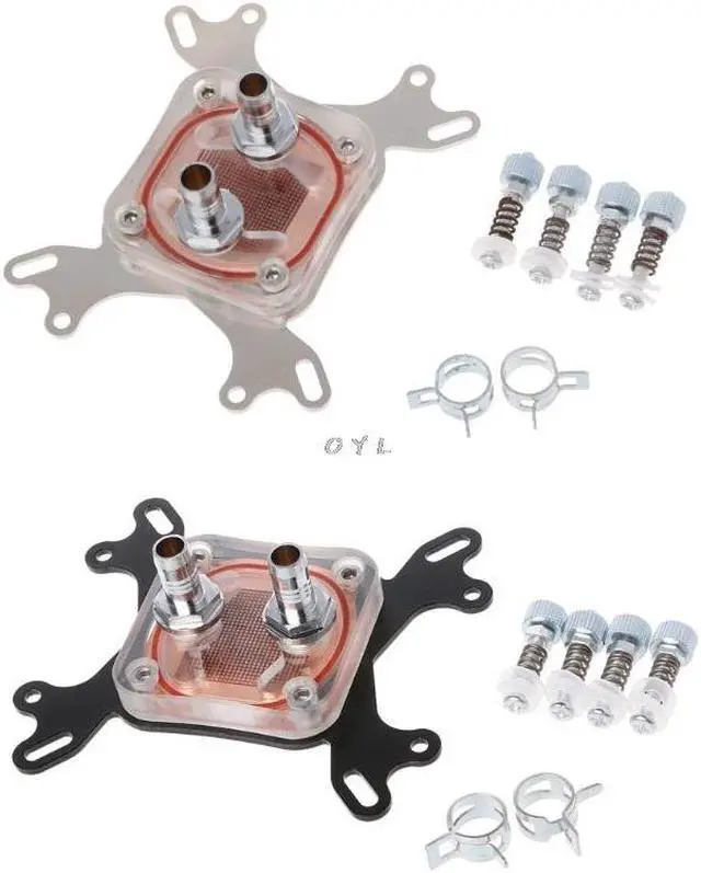 Main image of Cooling Block For Computer CPU  Cooler 50mm Transparent Cover Cooling Block For AMD