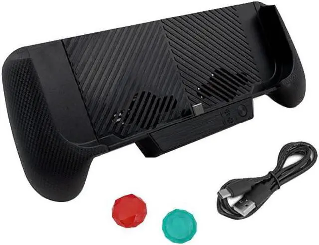 Alt view image 2 of 5 - Charger Stand Cooling Fan Case 3D Thumb Caps Hand Grip for Nintendo Switch Lite & NS Console