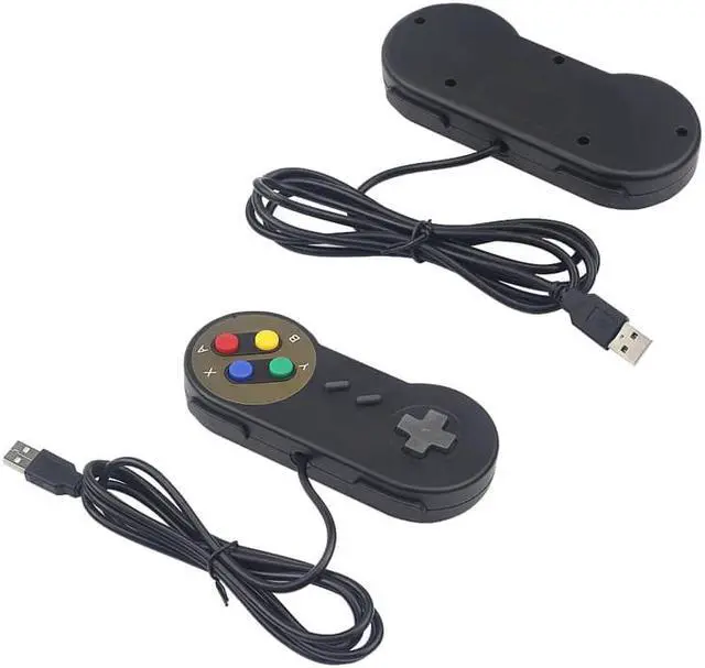 Alt view image 5 of 5 - 2PCS USB Gamepad Gaming Joystick SNES Game Controller Retro Gamepads for PC NESPi RetroPie Game Control for Raspberry Pi 4 B