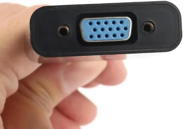 Alt view image 2 of 5 - Adapter Converter HDMI to VGA Video Converter Adapter for PS4 PC Micro Usb HDMI Black Bundle 1 HDMI 2.1 HDMI Cables