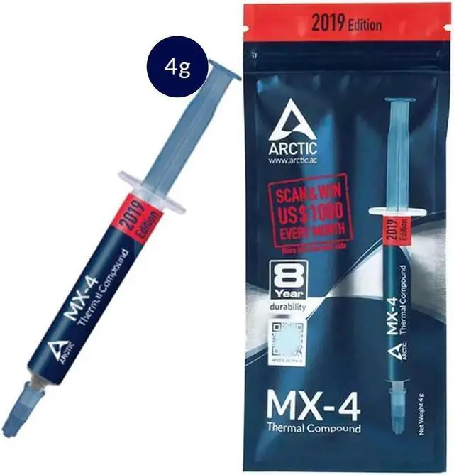 Alt view image 3 of 5 - MX-4 2g 4g 8g 20g MX 4 Intel Processor CPU for All Coolers Cooling Fan Thermal Grease VGA Compound Heatsink Plaster Paste