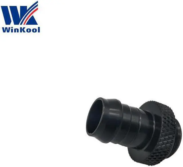 Alt view image 3 of 5 - 3/8" ID (9.5-10mm) Soft Tubing Pipe Barb Fittings Nozzle with G1/4" thread Silver Black
