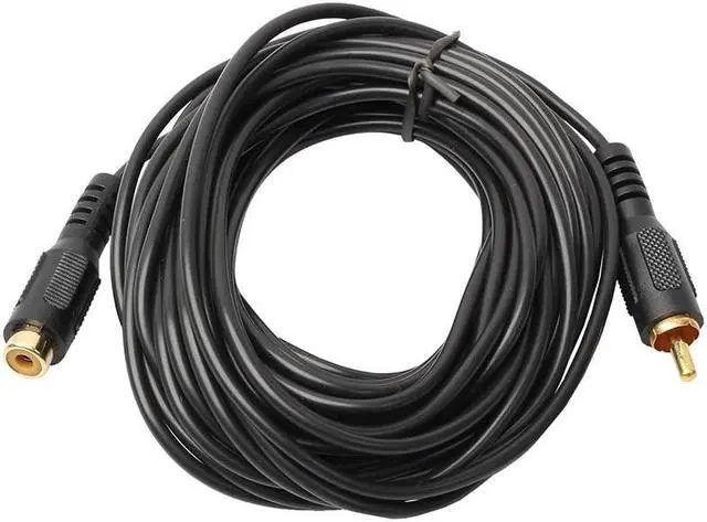 Alt view image 4 of 5 - 1.8/4.5/7.6 M Single Phono Extension Cable Lead RCA Male to Female Plug to Socket For stereo equipment DVD players TV L3FE