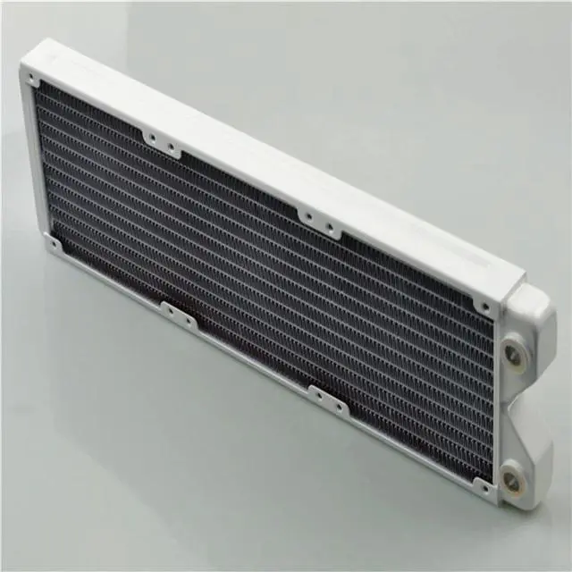 Alt view image 3 of 5 - 120 240 360 Water Cooling Radiator White Thin Copper classic white Water Row heat exchanger water cooling White