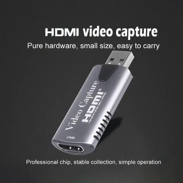 Alt view image 4 of 5 - HDMI Video Capture Card TV Turner 4K Mini USB 2.0 1080P Card Grabber Record Box Computer Game for Live Streaming Broadcast
