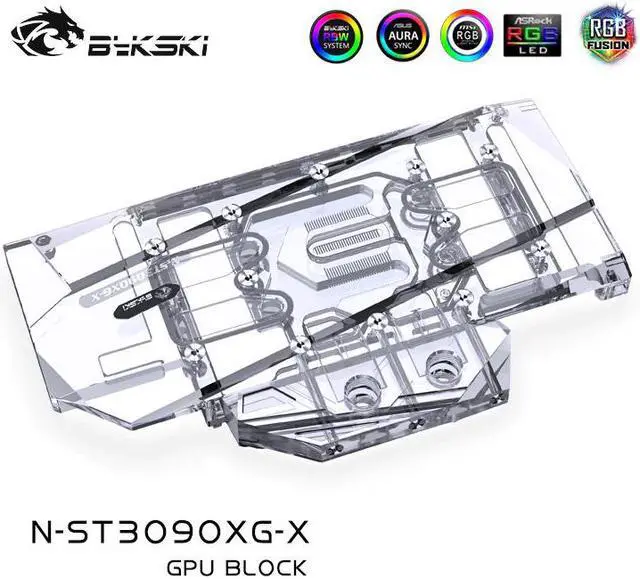 Main image of Water Block use for  RTX3090-24G6X X-GAMING-OC/RTX3080-10G6X X-GAMING-OC GPU Card / Full Cover Copper Radiator Block