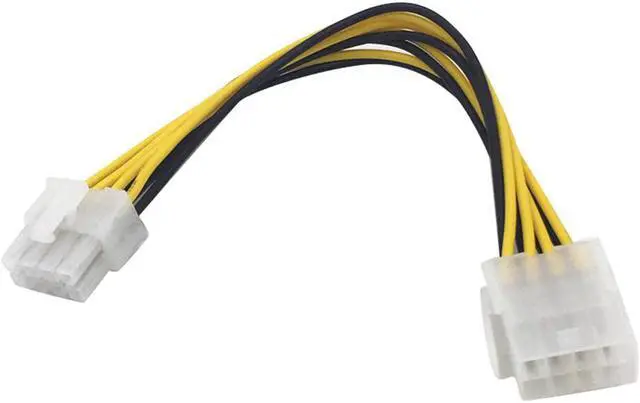 Alt view image 2 of 5 - 8 Pin male to female EPS PC HDD Power Convertor Adapter Cable Connectors Motherboard Connector