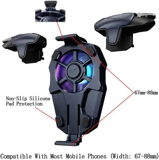 Alt view image 2 of 5 - Gaming Controller Capacitance Gamepad Joystick Plug and Play For iOS /Android Trigger Control L1R1 PUBG Game Fire Shooter