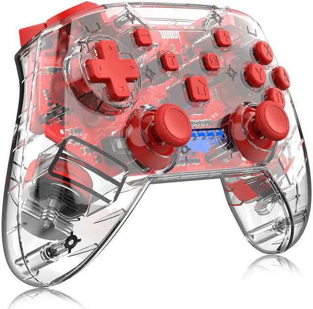 Main image of Wireless Bluetooth Joystick For Switch NS Pro/Switch Lite Transparent Bluetooth Game Controller Games Accessories