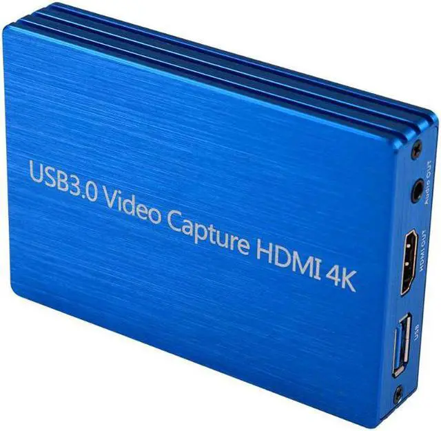 Alt view image 5 of 5 - 4K  To USB 3.0 Video Capture Card PC Phone Game Recording Box Mic IN Microphone input HD Loop 1080P 60fps OBS Live Streaming