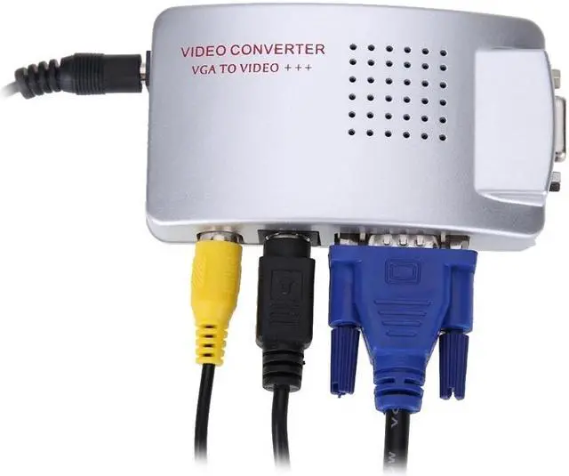 Alt view image 3 of 5 - Universal NTSC PAL VGA to RCA TV AV Composite S-video Switch Converter Signal Adapter For PS2 Computer Laptop PC HDTV