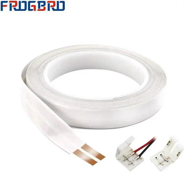 Main image of 23 AWG Flat Cable add 2 Terminal Blocks 2 Conductor 10M Pure Copper with Adhesive Backing Power Extension Cord