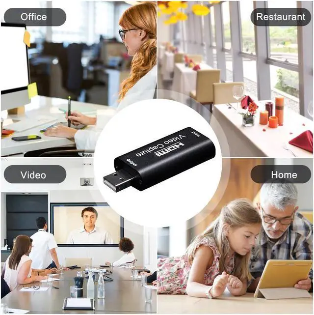 Alt view image 5 of 5 - 1080P HDMI To USB 2.0 HD Video Audio Capture Card Standard AWG26 Cable Support Windows Android and MacOS For Teaching Recording