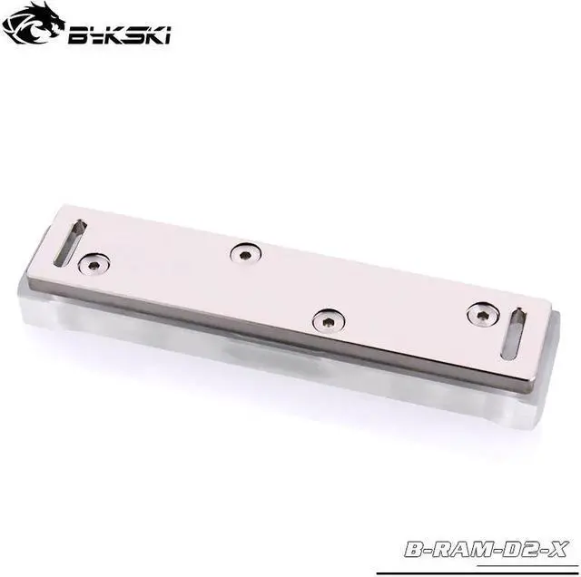 Alt view image 3 of 5 - B-RAM-D2-X / B-RAM-D4-X RBW RGB Ram Water Block Acrylic Cover Support Two Ram Channel and Four Memory Channel