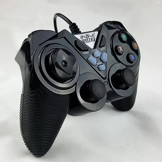 Alt view image 3 of 5 - Wired Game Controller Game Pad PC Microsoft Gamepads USB Notebook Vibration Double Play