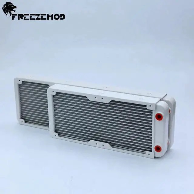 Alt view image 3 of 5 - Aluminum Radiator 32mm Thickness 90/120/240/360/480mm G1/4 Thread Port Pagoda Connector ROHS Water Cooler HeatSink