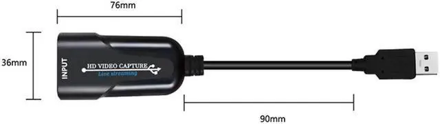 Alt view image 3 of 5 - to 2.0 USB UVC HD Video Capture Card 1080P  Video Capture Device For DVD Camcorder HD Camera Recording Live Game