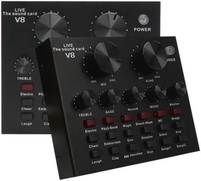 Main image of Sound Card Audio Set Interface External Usb Live Microphone Sound Card Bluetooth Function for Computer Pc Mobile Phone Singin