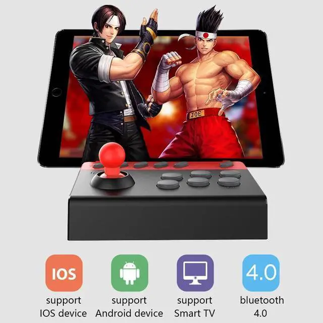 Alt view image 3 of 5 - Mini Retro Arcade Game Controller Bluetooth 4.0 Wireless Joystick Gamepad for IOS Android Phone Tablet iPad Smart TV