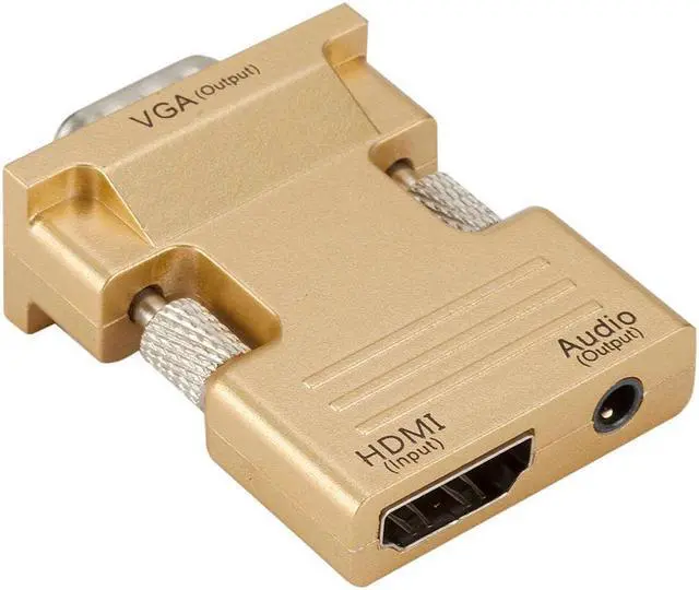 Alt view image 3 of 5 - Female to VGA Male Converter Adapter With Audio Cable Support 1080P Signal Output for Computer Set-top Box