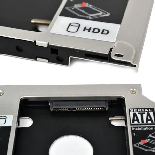 Alt view image 5 of 5 - SATA 2nd HDD SSD 2.5" Hard Drive Caddy Adapter 9.5mm For MacBook Pro Unibody A1278 A1286 A1297 CD ROM Optical Bay